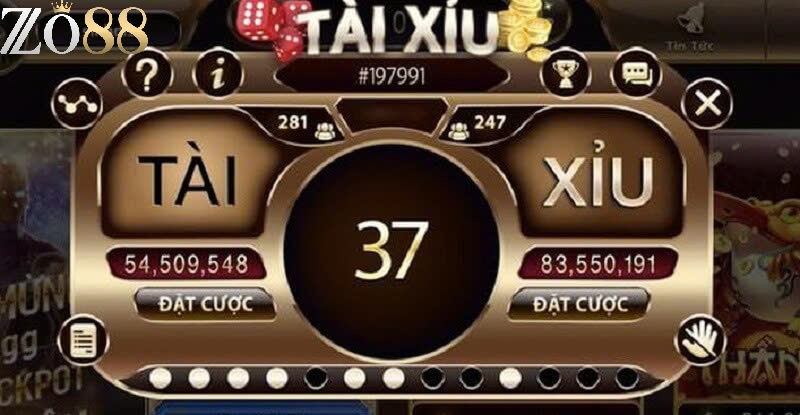 Tài xỉu Zo88 là trò chơi gì?